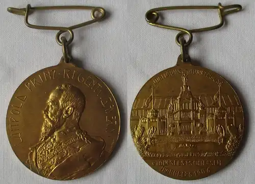 seltene Medaille Jubiläumsausstellung & Volksschießen Nürnberg 1906 (117258)