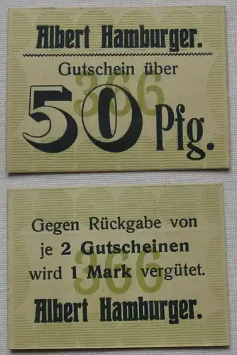 50 Pfennig Banknoten Notgeld Landeshut Kamienna Góra um 1920 (114486)