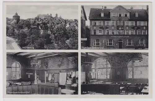 901079 Mehrbild Ak Nürnberg Humbser Bräustübl Rothenburger Strasse 17 um 1920