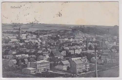 30512 Ak Rosswein - Panoramablick über die Stadt 1922