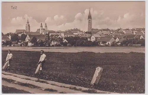 902663 Ak Telč in Tschechien - Totalansicht um 1910