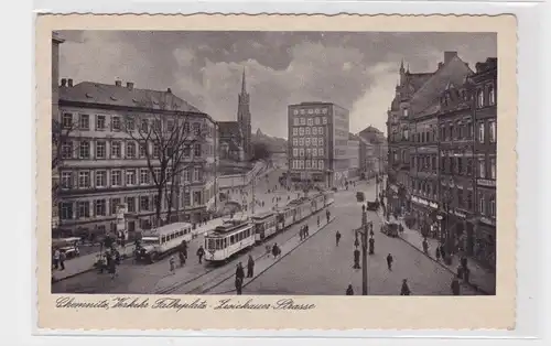 905943 AK Chemnitz - Verkehr Falkeplatz-Zwickauer-Strasse