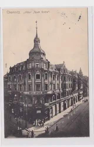 905690 AK Chemnitz - Hotel "Stadt Gotha", Straßenansicht 1908