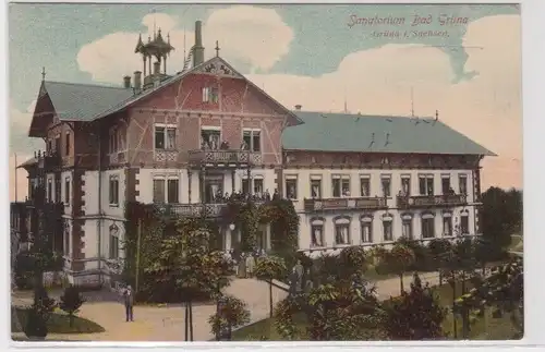 905499 AK Grüna b. Chemnitz - Sanatorium Bad Grüna, Straßenansicht