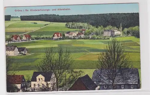 905518 AK Grüna - Kindererholungs- und Altersheim 1938