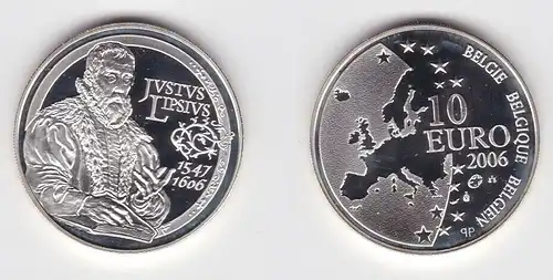 10 Euro Silbermünze Belgien Justus Lipsius 2006 PP (143661)