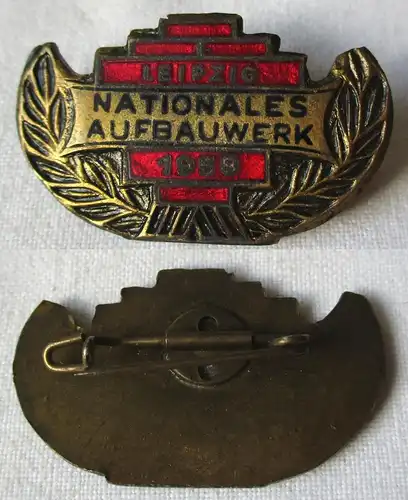 DDR Abzeichen Nationales Aufbauwerk Leipzig 1958 Gold (135104)