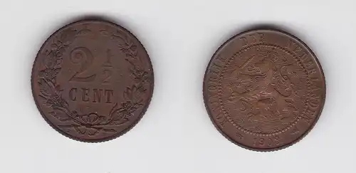 2 1/2 Cent Kupfer Münze Niederlande 1903 (130512)