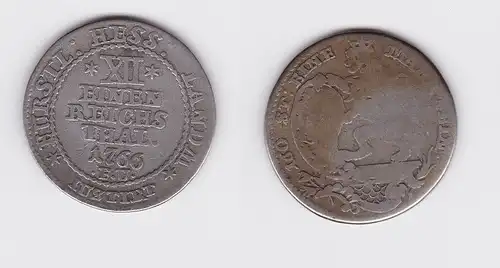 1/12 Taler Silber Münze Hessen Kassel 1766 F.U. (119131)