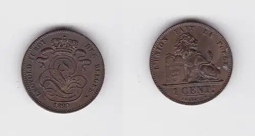 1 Centimes Kupfer Münze Belgien 1899 (134824)
