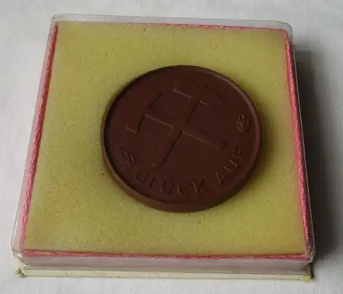 seltene DDR Porzellan Medaille VEB Braunkohlenwerk Borna (125433)