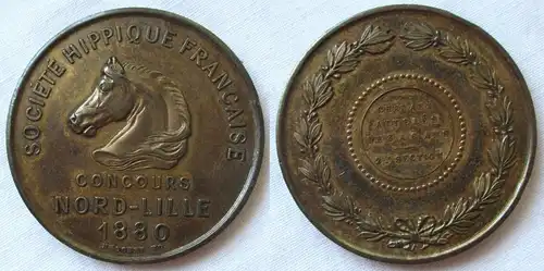 Medaille Société Hippique Française Concours Nord-Lille 1880 Bescher ED (110022)