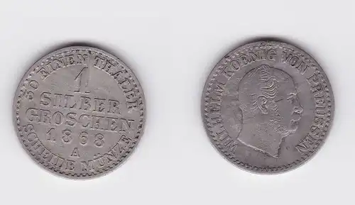 1 Silber Groschen Münze Preussen 1868 A (119324)