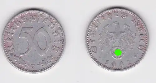 50 Pfennig Aluminium Münze 3.Reich 1942 G Jäger 318 (132121)