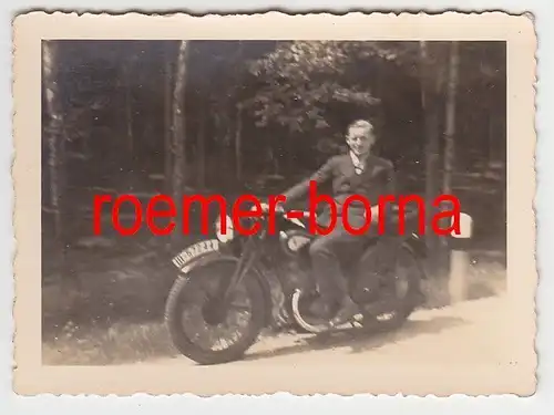 73724 Original Foto altes Motorrad Oldtimer um 1935