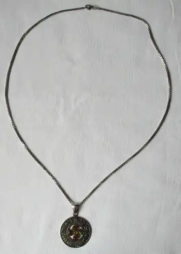 hübsche Damen Halskette 925er Silber mit Sternzeichen Anhänger (141057)