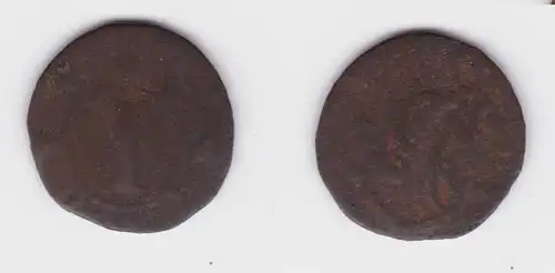 1 Pfennig Kupfer Münze Lippe Simon Aug. 1763 s (137793)