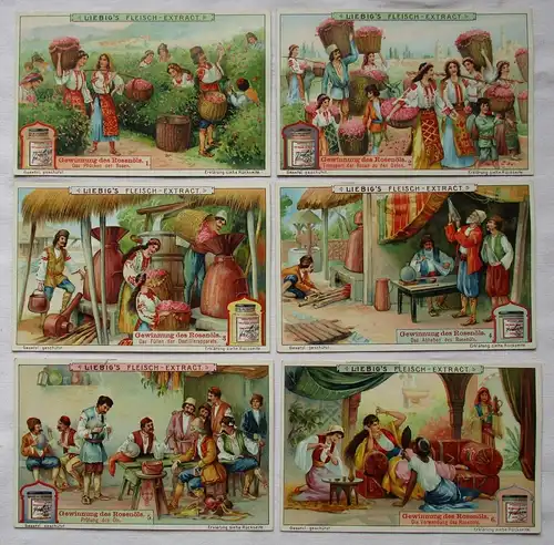Liebigbilder Serie Nr. 749 Gewinnung des Rosenöls 1909 (4/125671)