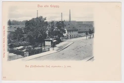 80866 Ak Das alte Leipzig - Der Pfaffendorfer Hof um 1900