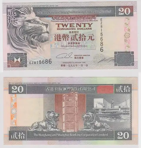 20 Dollar Banknote The Hongkong and Shanghai Banking Corp. Limited 1995 (157211)