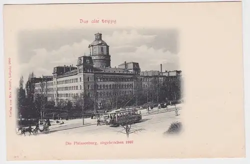 48857 Ak Das alte Leipzig - Die Pleissenburg um 1900