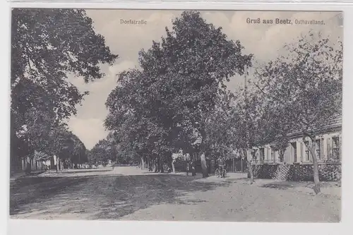 87346 Ak Gruß aus Beetz Osthavelland Dorfstrasse 1918