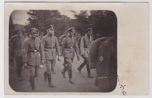 900563 Foto Ak Soldaten Freikorps/Stahlhelmbund ? um 1925