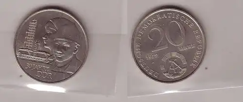 DDR Gedenk Münze 20 Mark 30.Jahrestag der DDR 1979 (112394)