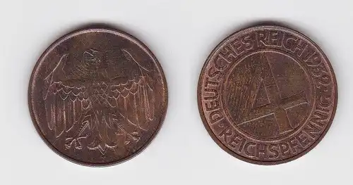 4 Pfennig Kupfer Münze Deutsches Reich 1932 D  (131078)