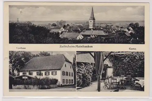 99198 Feldpost Ak Zeilitzheim -Mainfranken Gasthaus usw. 1939