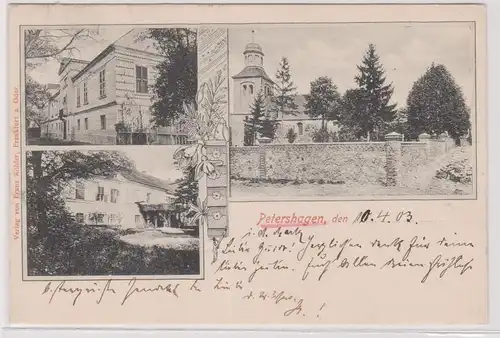 903639 Mehrbild Ak Petershagen Ortsansichten 1903