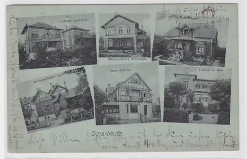901386 Mehrbild Ak Scharbeutz Haus Gut-Au, Villa Toebelmann usw. 1917