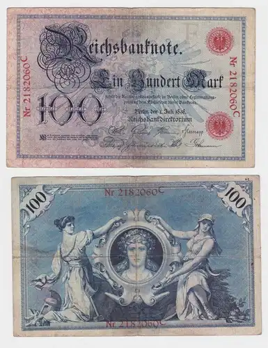 100 Mark Reichsbanknote Deutsches Reich 01.07.1898 Ro. P20 (140039)