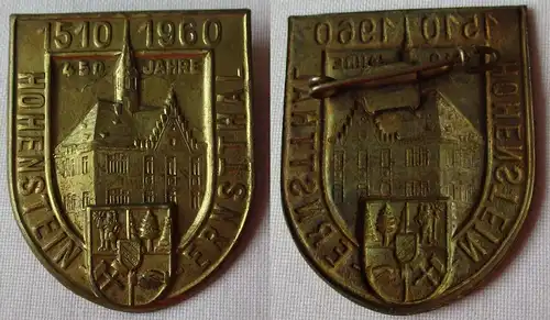 seltenes DDR Blech Abzeichen 450 Jahre Hohenstein Ernstthal 1960 (140204)