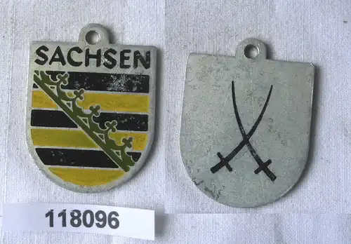 seltenes Blech Abzeichen der Volkssolidarität Sachsen  (118096)