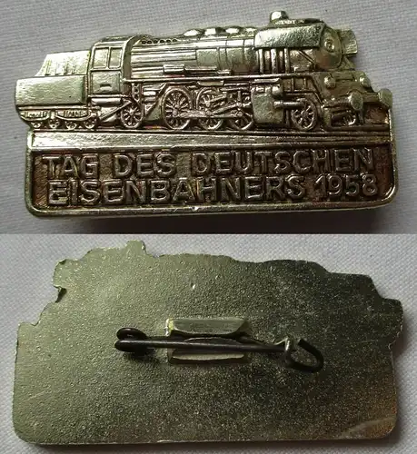 DDR Abzeichen Tag des deutschen Eisenbahners 1958 Bartel III Nr. 545 (128644)