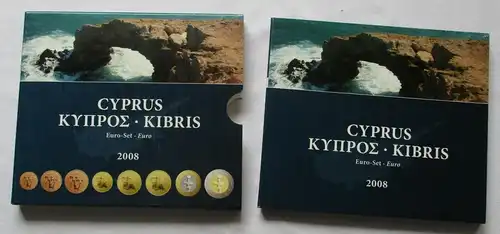 KMS Euro Euro-Set Kursmünzensatz Zypern 2008 Stgl. im Blister (107176)