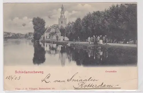 96337 AK Schiedamscheweg - Overschie Stadtteil von Rotterdam, Flusspartie 1903