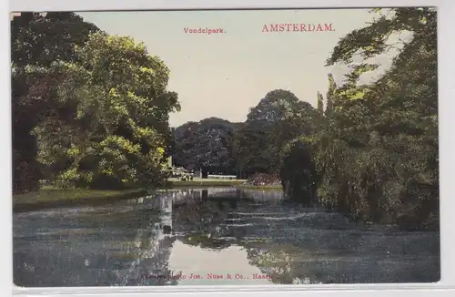 19115 Foto AK Amsterdam - Vondelpark, Jos. Nuss & Co. Harlem 1912