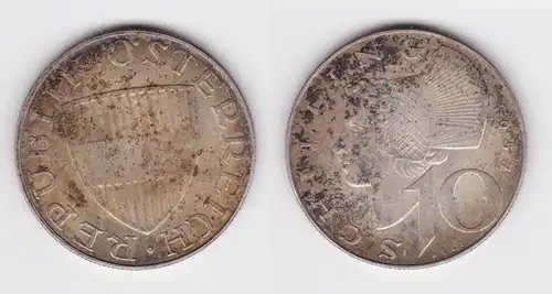 10 Schilling Silber Münze Österreich 1957 (102327)