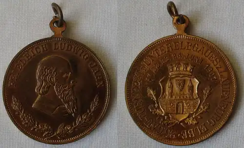 Medaille 25.Gau-Turnfest Unterelbegau Lauenburg Elbe 1907  (161547)