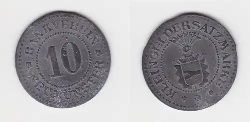 Zink Münze Notgeld 10 Pfennig Bankverein Neumünster (145165)