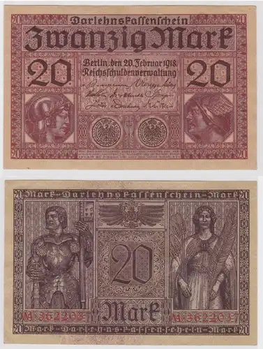 20 Mark Banknote Berlin 20. Februar 1918 Rosenberg 55 (159506)