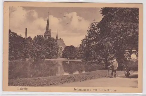 901915 Ak Leipzig Johannapark mit Lutherische 1926