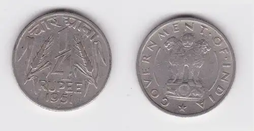 1/4 Rupie Kupfer Nickel Münze Indien 1951 (161383)