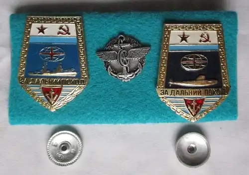 3 Abzeichen Sowjetunion UdSSR CCCP Russland Marine Flotte U-Boot (160814)