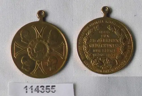 Preussen Medaille 1895 zum 25 jährigen Gedächtnis der Siege 1870 1871 (114355)