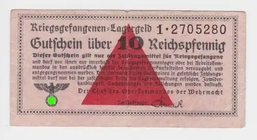 10 Pfennig Gutschein der Deutschen Kriegsgefangenenlager 1939-45  (152925)