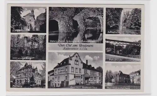906293 Mehrbild Ak Der Ort im Grünen Rabenstein in Sachsen 1941