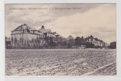 906368 Ak Artilleriekaserne Ebersdorf-Chemnitz z.Z. Gefangenenlager 1915